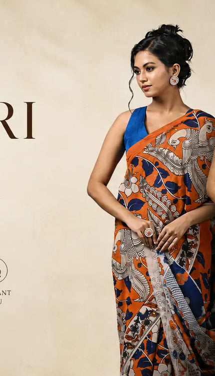 Collection image for: Kalamkari Digital Print Sarees