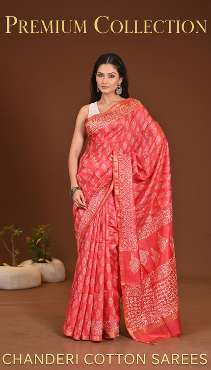 Chanderi Cotton Sarees Collection Banner