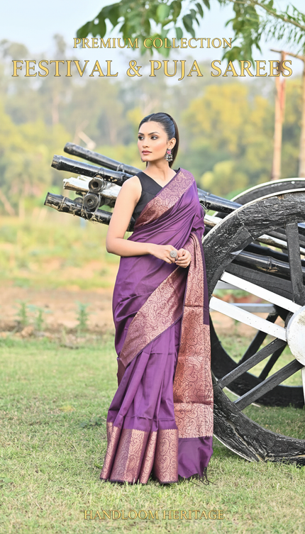 Sarees for Festival & Puja Collection Banner