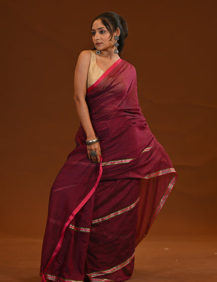 Mulmul Cotton Saree For Casual Wear