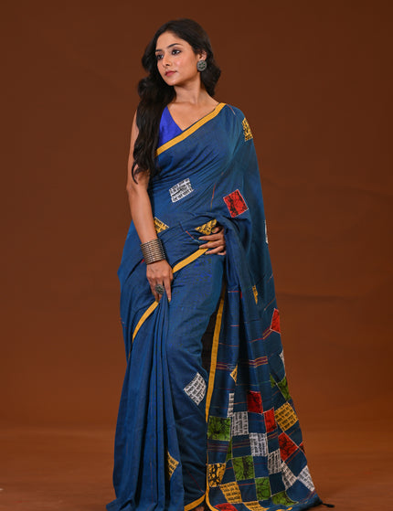 Baul Applique Saree