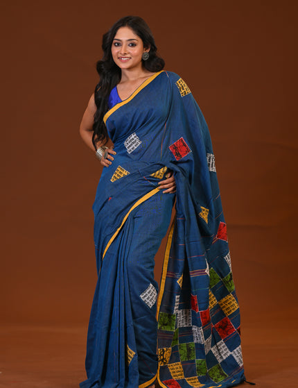 Baul Applique Saree