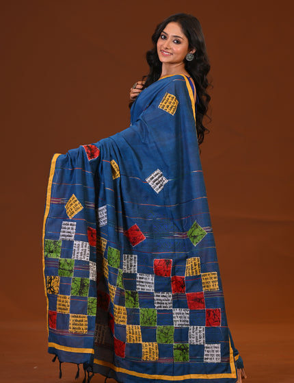 Baul Applique Saree