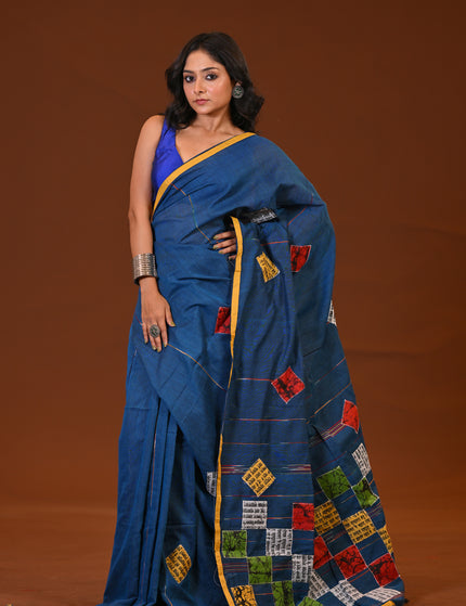 Baul Applique Saree