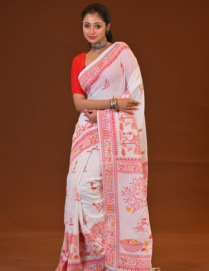 Khadi Tree Print Daily Wear Saree