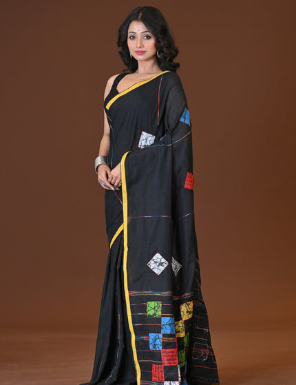 Baul Applique Saree
