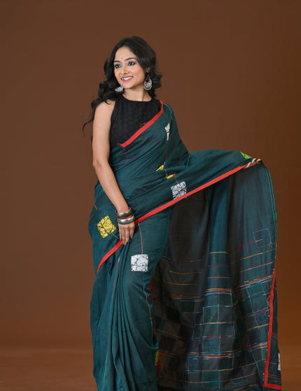 Baul Applique Saree