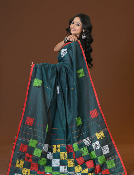 Baul Applique Saree
