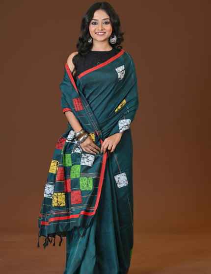Baul Applique Saree