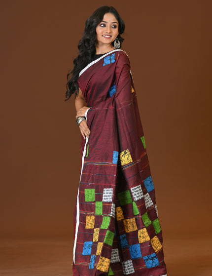 Baul Applique Saree