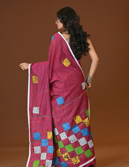 Baul Applique Saree