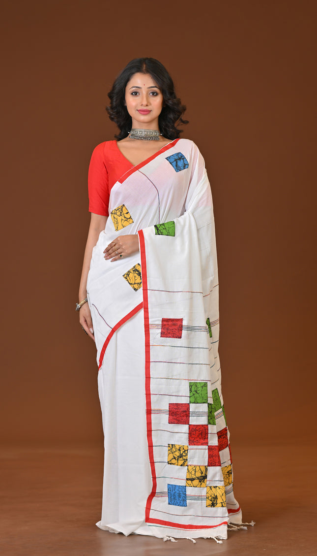 Baul Applique Saree