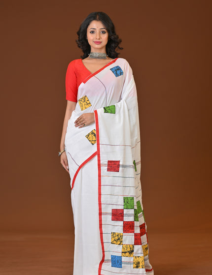 Baul Applique Saree
