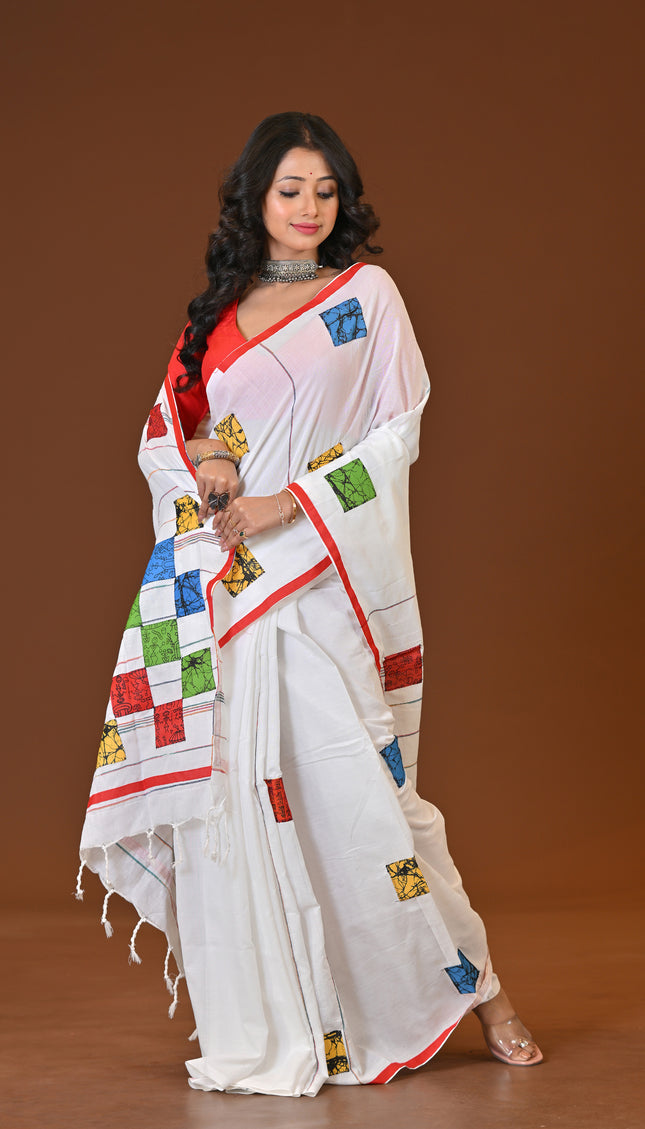 Baul Applique Saree