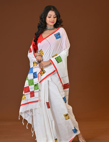 Baul Applique Saree
