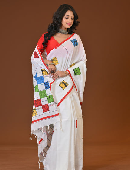 Baul Applique Saree