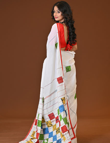 Baul Applique Saree