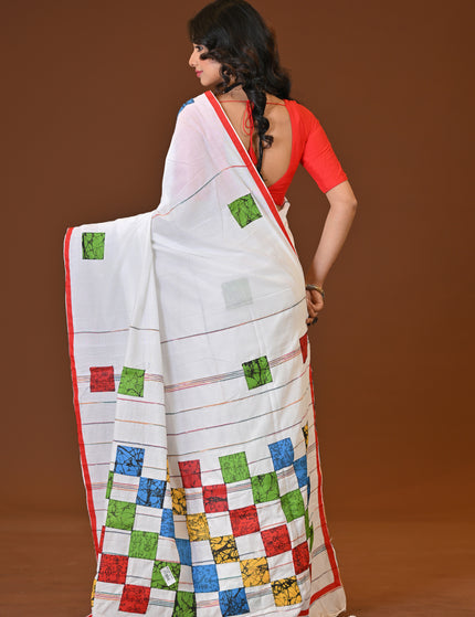 Baul Applique Saree