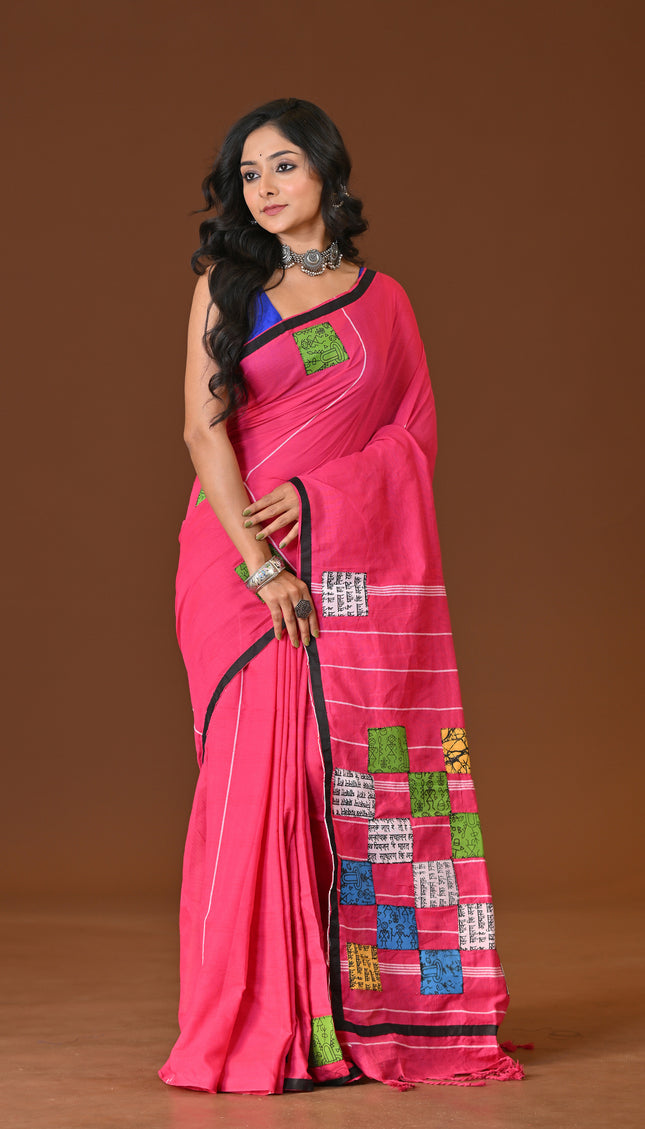 Baul Applique Saree