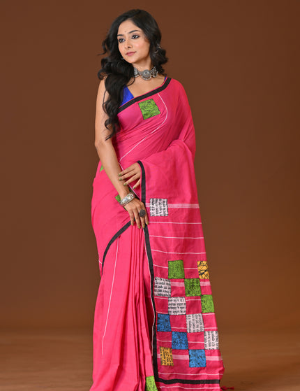 Baul Applique Saree