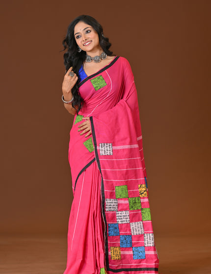 Baul Applique Saree