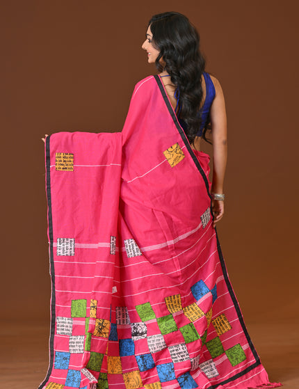 Baul Applique Saree