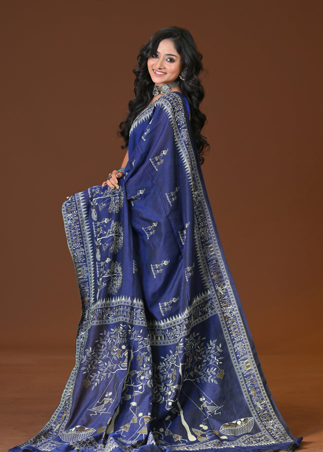 Khadi Tree Print Daily Wear Saree