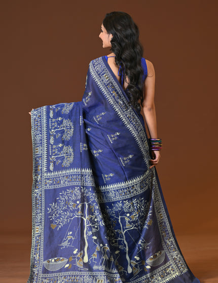 Khadi Tree Print Daily Wear Saree