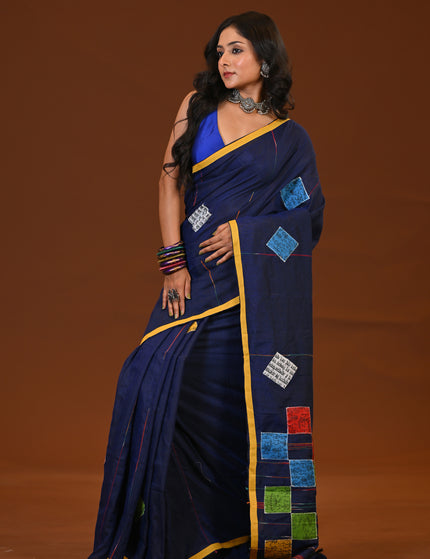 Baul Applique Saree