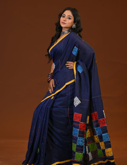 Baul Applique Saree