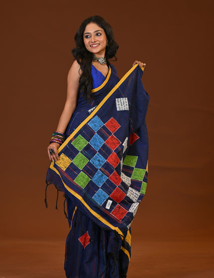 Baul Applique Saree