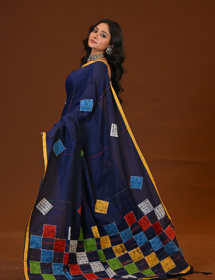 Baul Applique Saree