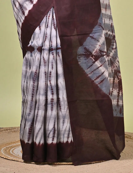 Cotton Shibori Saree I Designer Dye Saree