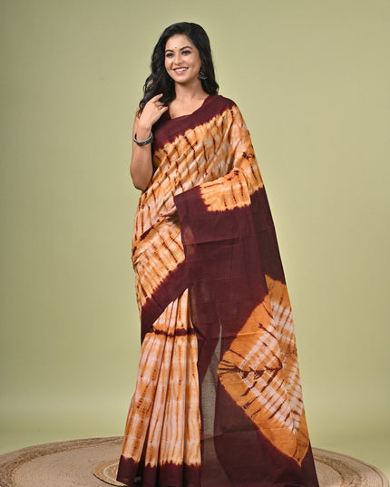 KK'S COTTON SHREEBHORI SAREE I WOMEN'S PURE COTTON DYE TRENDING SAREE I DAILY WEAR SAREE I PARTY WEAR SAREE I SUMMER WEAR SAREE I COTTON SAREE I LIGHTWEIGHT SAREE I BREATHABLE SAREE