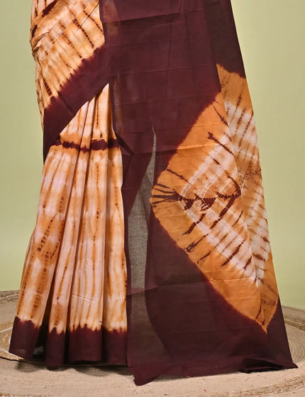 Cotton Shibori Saree I Designer Dye Saree