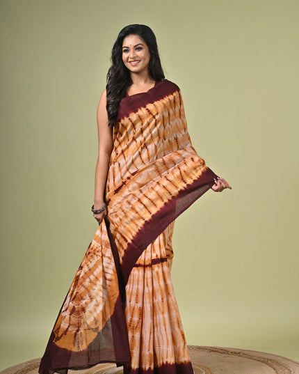 KK'S COTTON SHREEBHORI SAREE I WOMEN'S PURE COTTON DYE TRENDING SAREE I DAILY WEAR SAREE I PARTY WEAR SAREE I SUMMER WEAR SAREE I COTTON SAREE I LIGHTWEIGHT SAREE I BREATHABLE SAREE