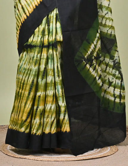 Cotton Shibori Saree I Designer Dye Saree
