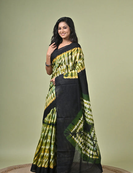 Cotton Shibori Saree I Designer Dye Saree
