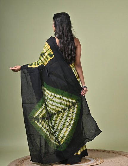 Cotton Shibori Saree I Designer Dye Saree