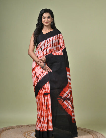 Cotton Shibori Saree I Designer Dye Saree
