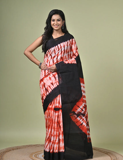 Cotton Shibori Saree I Designer Dye Saree
