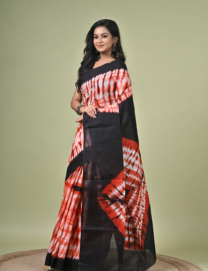 Cotton Shibori Saree I Designer Dye Saree