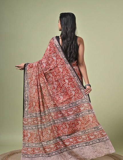 Kalamkari Cotton Digital Print Saree