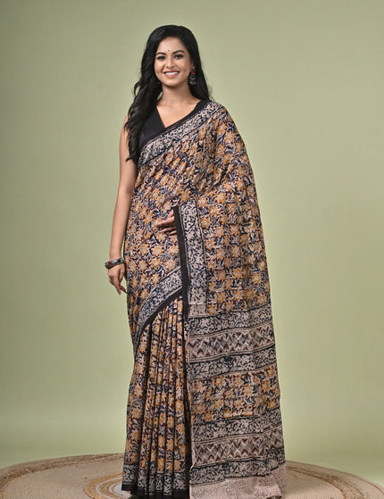 Kalamkari Cotton Digital Print Saree