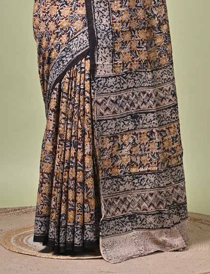 Kalamkari Cotton Digital Print Saree