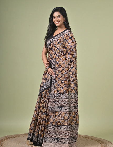 Kalamkari Cotton Digital Print Saree