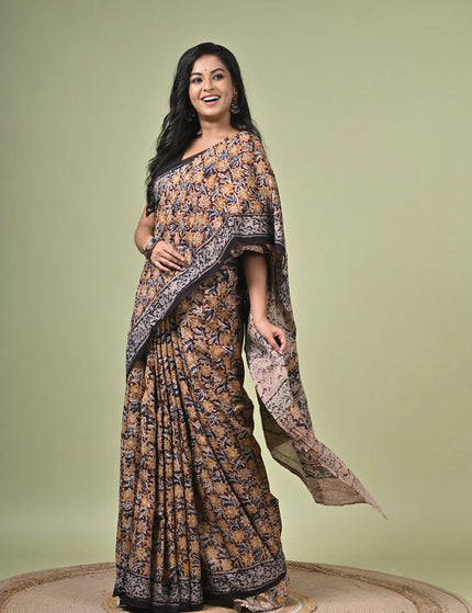 Kalamkari Cotton Digital Print Saree