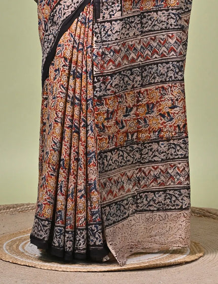Kalamkari Print Cotton Saree