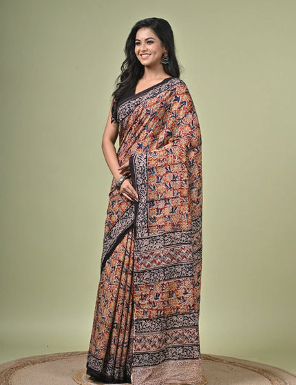 Kalamkari Print Cotton Saree