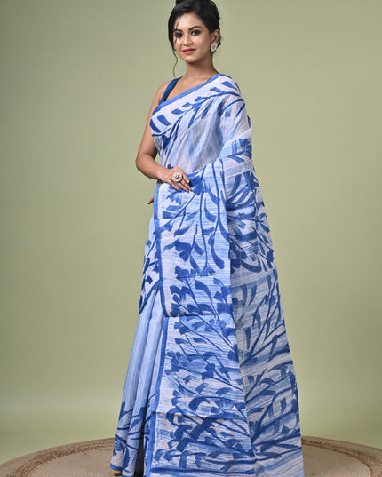 KK'S COTTON PAINTING STITCH SAREE I WOMEN'S PURE COTTON FLORAL HAND PAINTED TRENDING SAREE I DAILY WEAR SAREE I PARTY WEAR SAREE I SUMMER WEAR SAREE I COTTON SAREE I LIGHTWEIGHT SAREE I BREATHABLE SAREE